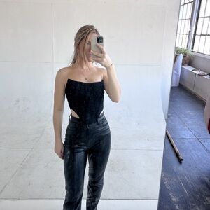 Strapless corset top